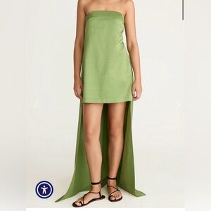 NEW Rebecca Taylor Elegant Green Sleeveless Dress